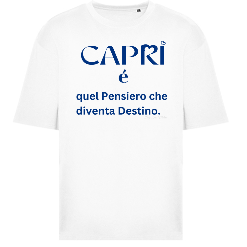 T-Shirt Oversize Capri é quel pensiero che diventa Destino