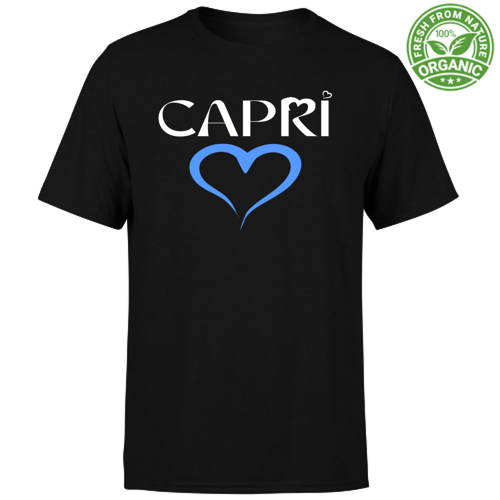 Unisex Organic T-Shirt CAPRI BLUE HEART