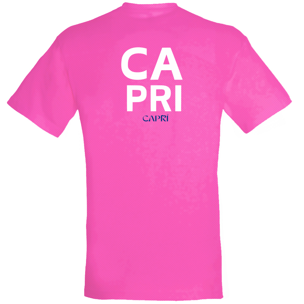 T-Shirt Unisex Dry Sport CAPRI DESIGN SCRITTA BIANCA