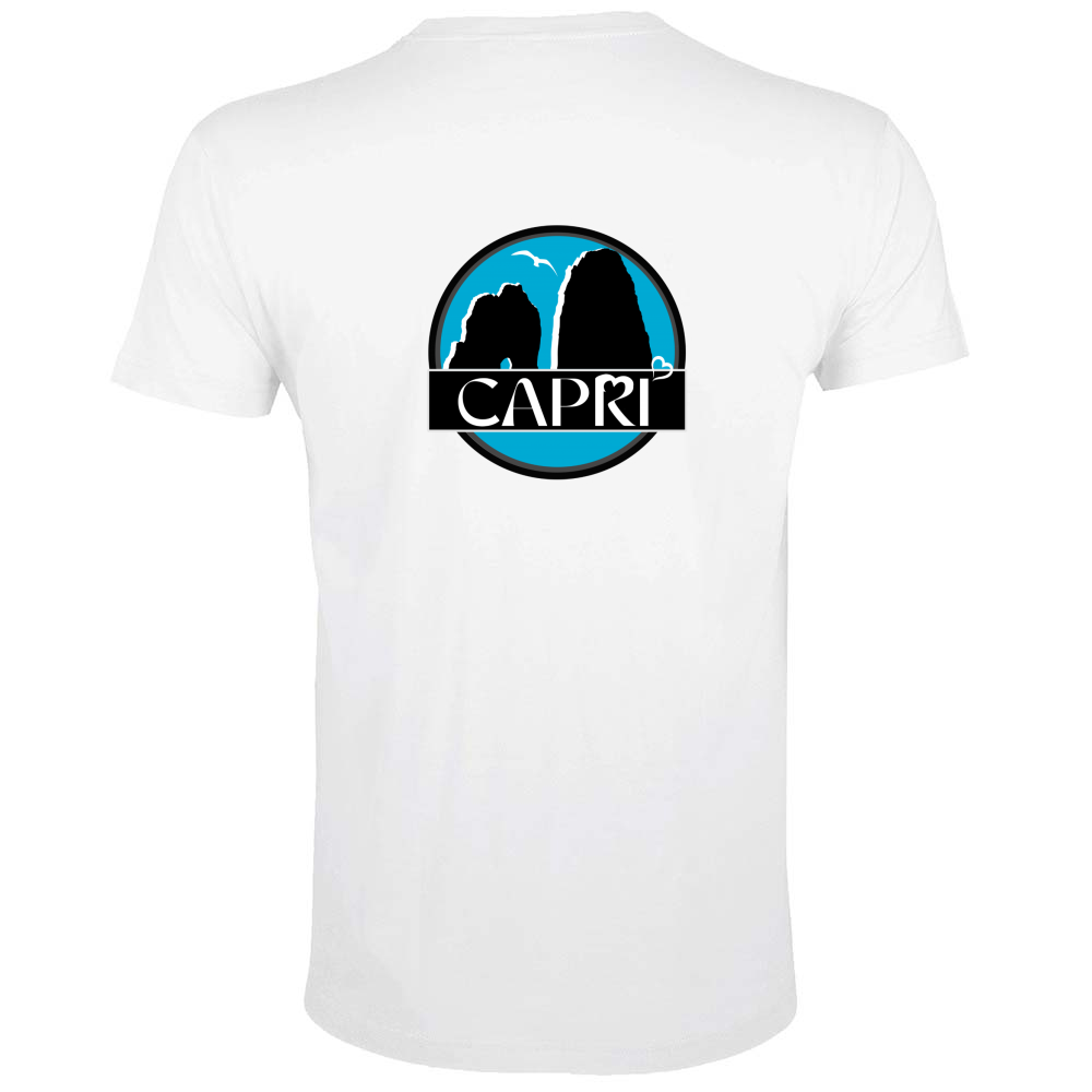 T-Shirt Men Fit CAPRI MAGIC CIRCLE WITH FARAGLIONI