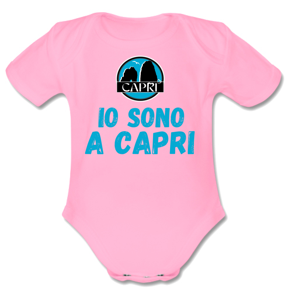 Body Bambino IO SONO A CAPRI SCRITTA AZZURRA