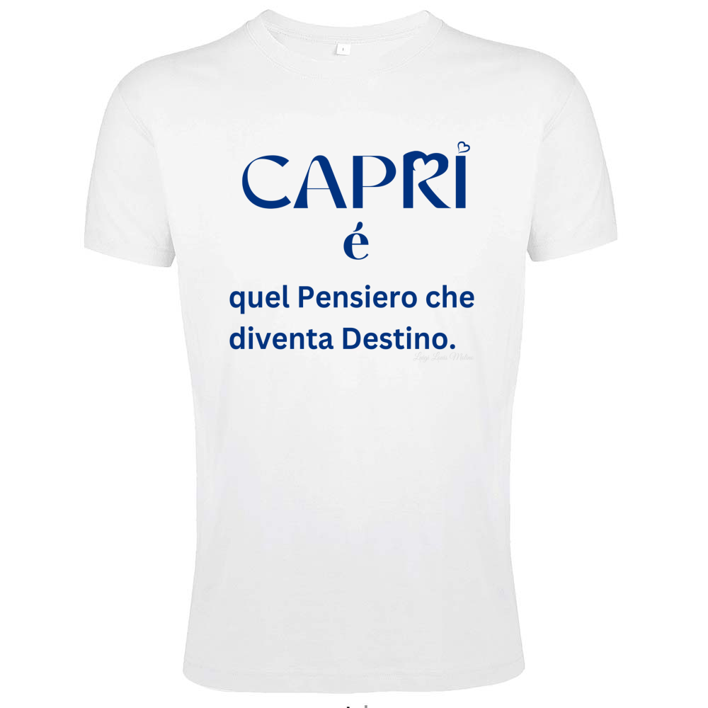 T-Shirt Men Fit Capri é quel pensiero che diventa Destino