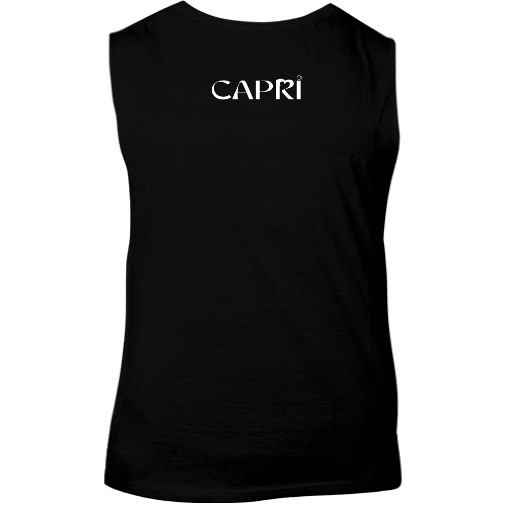 Canotta Unisex CAPRI MINIMAL SCRITTA BIANCA