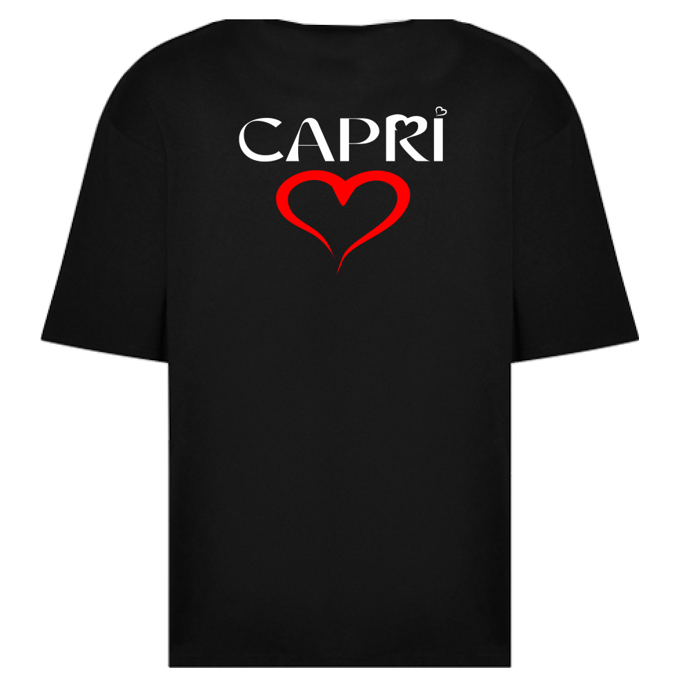 Oversize T-Shirt HEART CAPRI RED