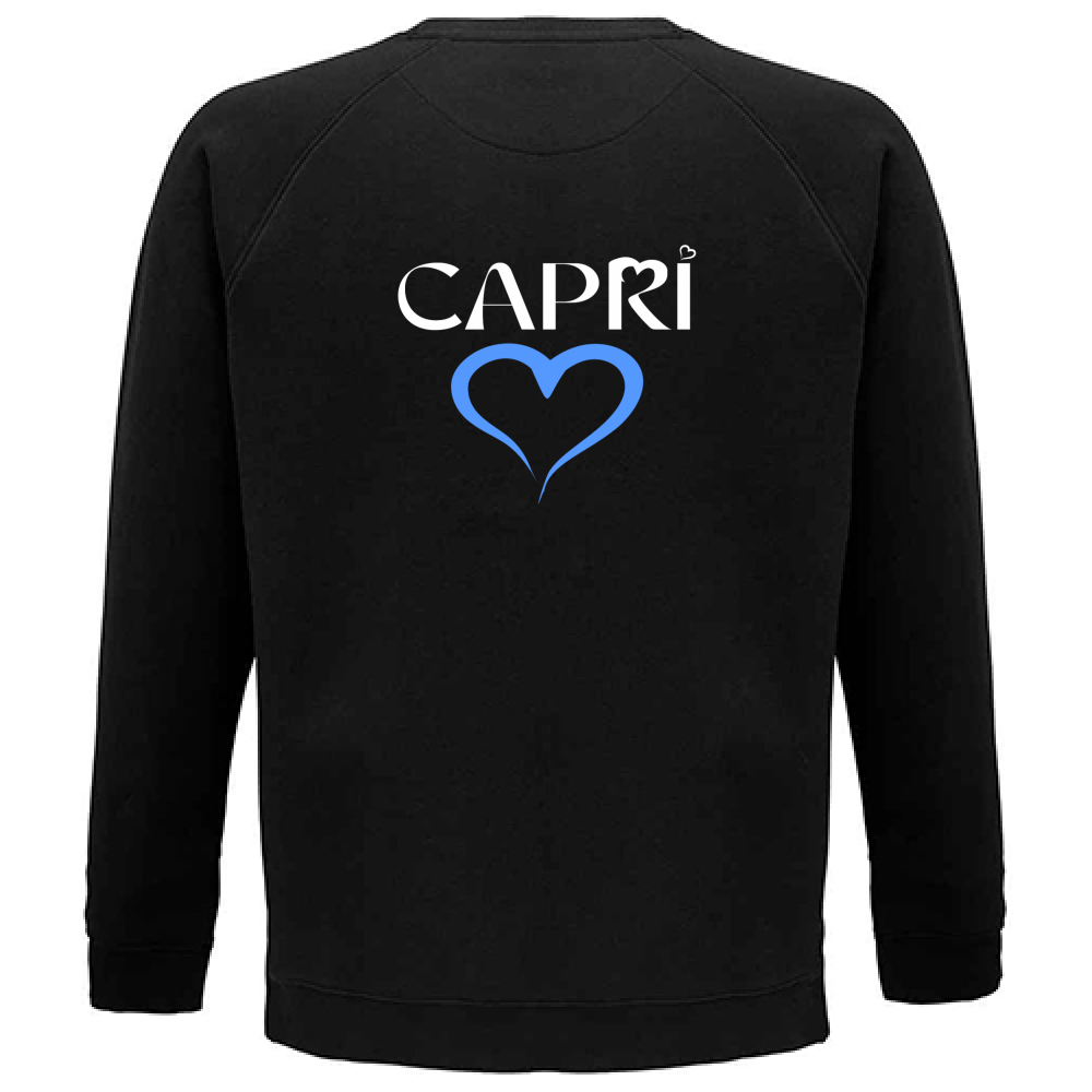 Unisex Organic Sweatshirt CAPRI HEART BLUE