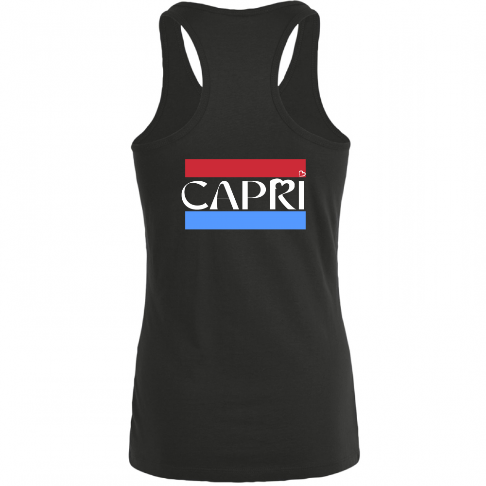 Canotta Donna CAPRI FASCIA ROSSO BLUE BIANCO
