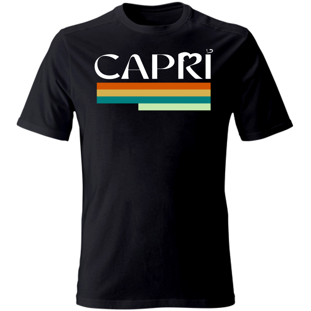 T-Shirt Unisex CAPRI TECNICOLOR SCRITTA BIANCA