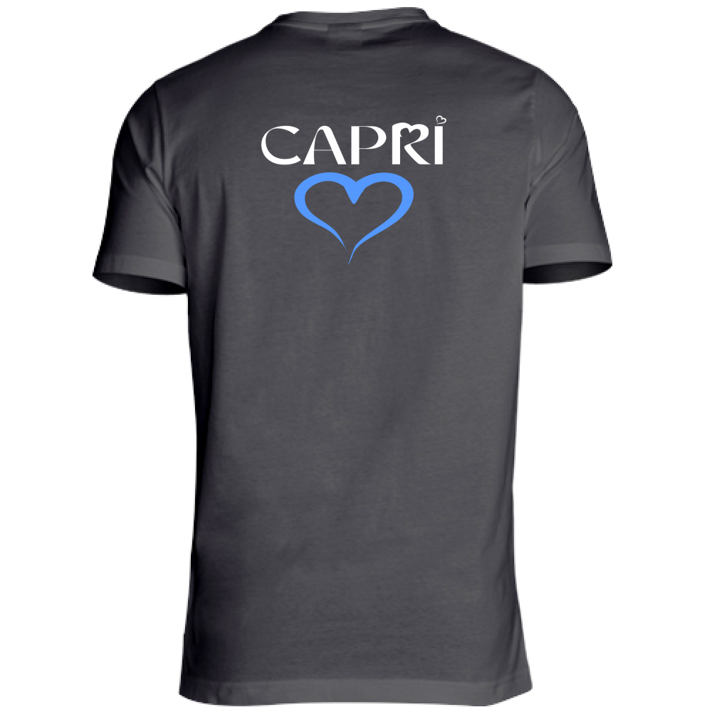 T-Shirt Unisex CAPRI CUORE AZZURRO