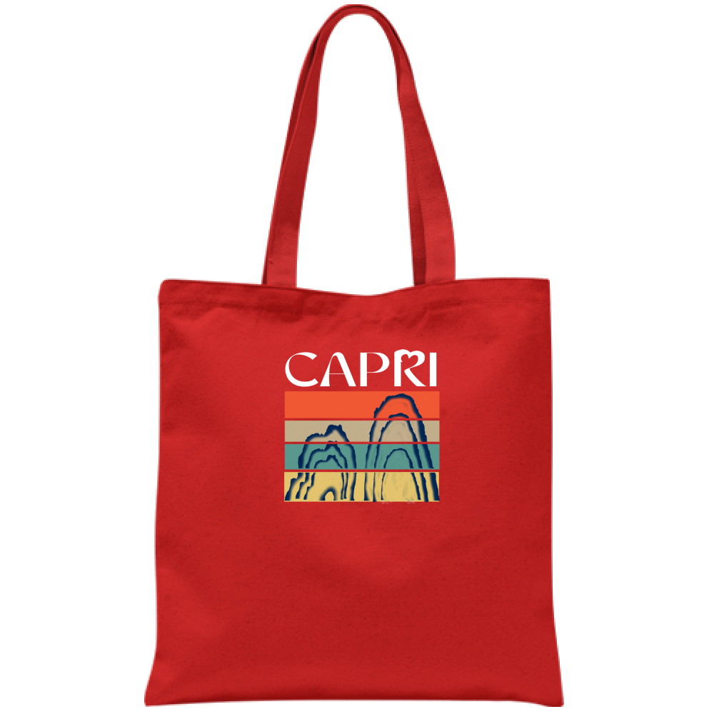 Bag CAPRI PORTIONS FARAGLIONI WHITE WRITING