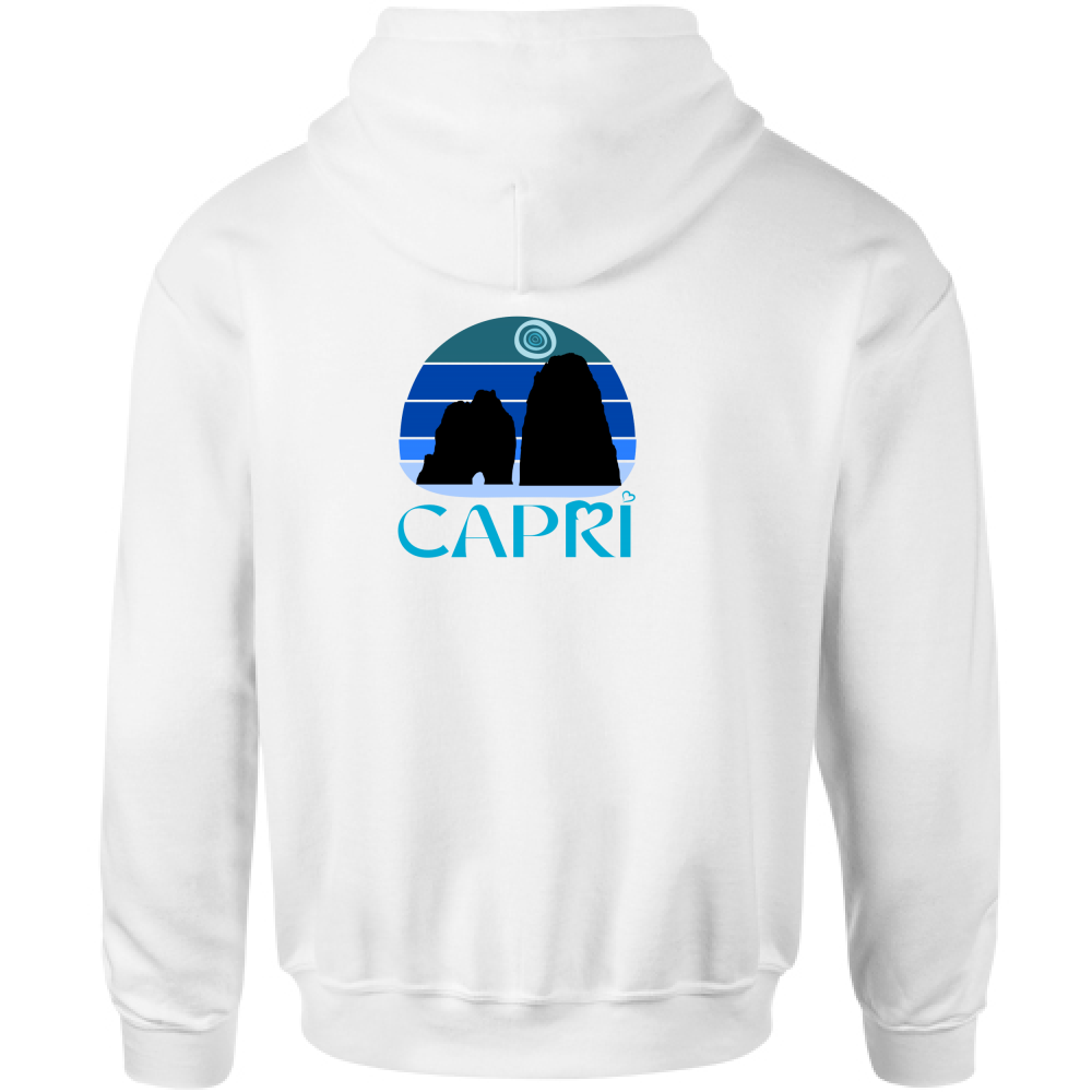 Felpa Bambino con Cappuccio CAPRI VINTAGE TRAMONTO AZZURRATO
