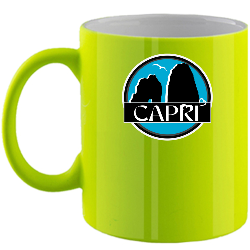 Fluo Mug CAPRI MAGIC CIRCLE WITH FARAGLIONI