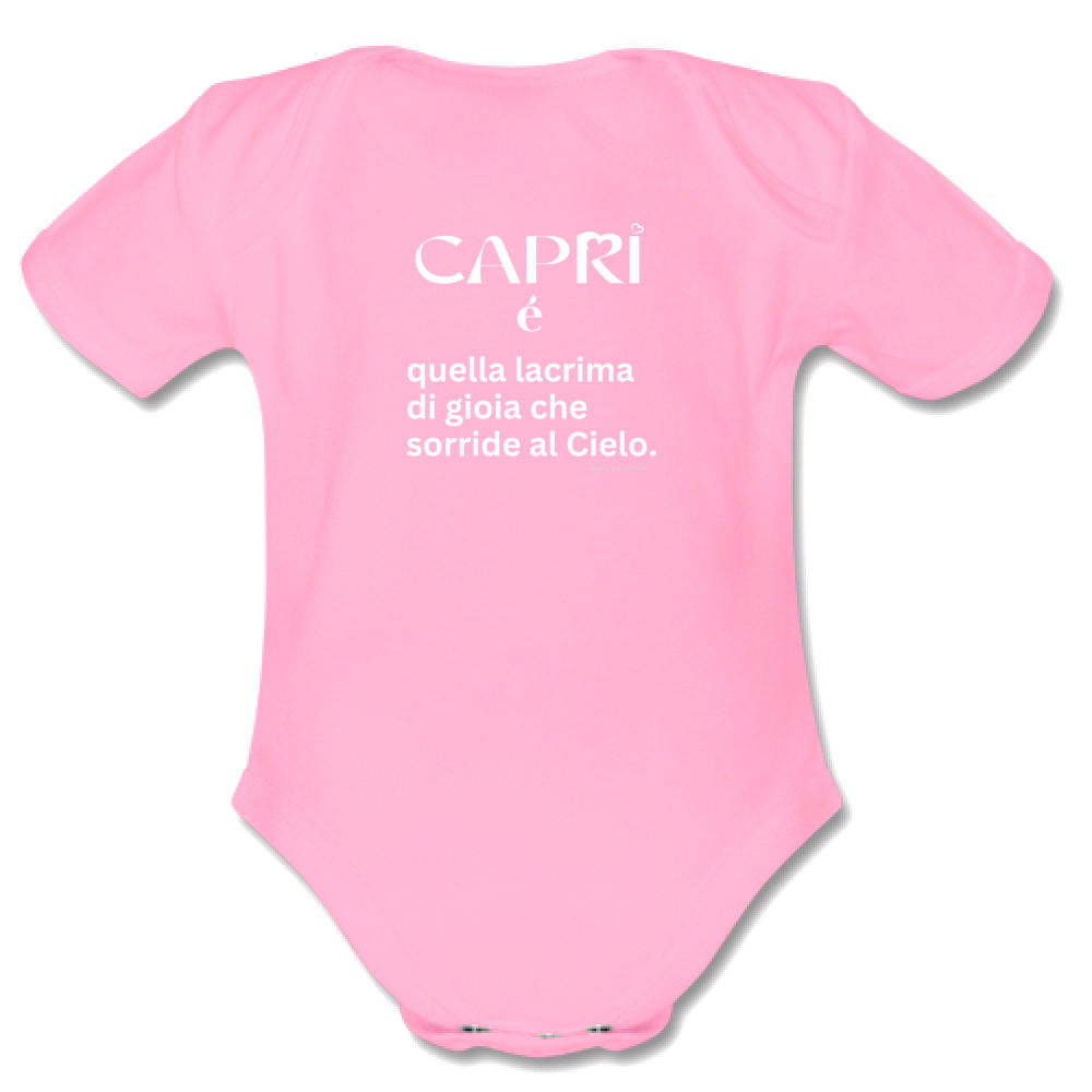 Body Bambino Capri é quella lacrima di gioia scritta bianca