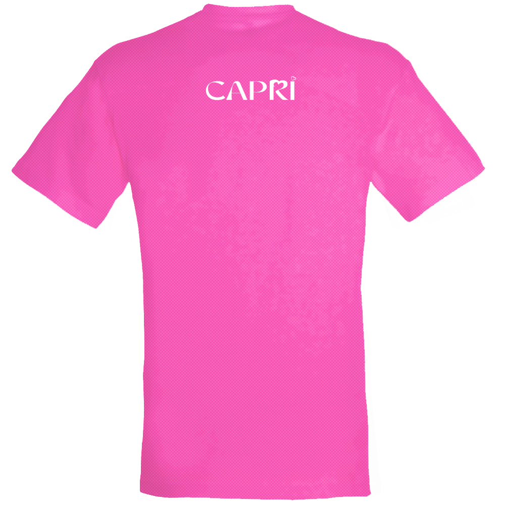 T-Shirt Unisex Dry Sport CAPRI MINIMAL SCRITTA BIANCA