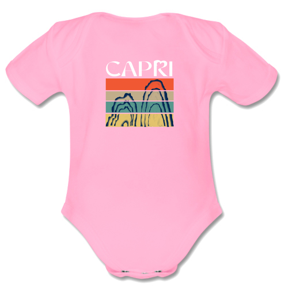 Body Bambino CAPRI PORZIONI FARAGLIONI SCRITTA BIANCA