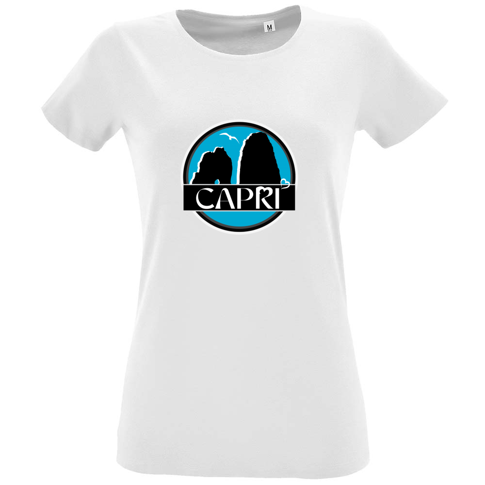 T-Shirt Women Fit CAPRI CERCHIO MAGICO CON  FARAGLIONI