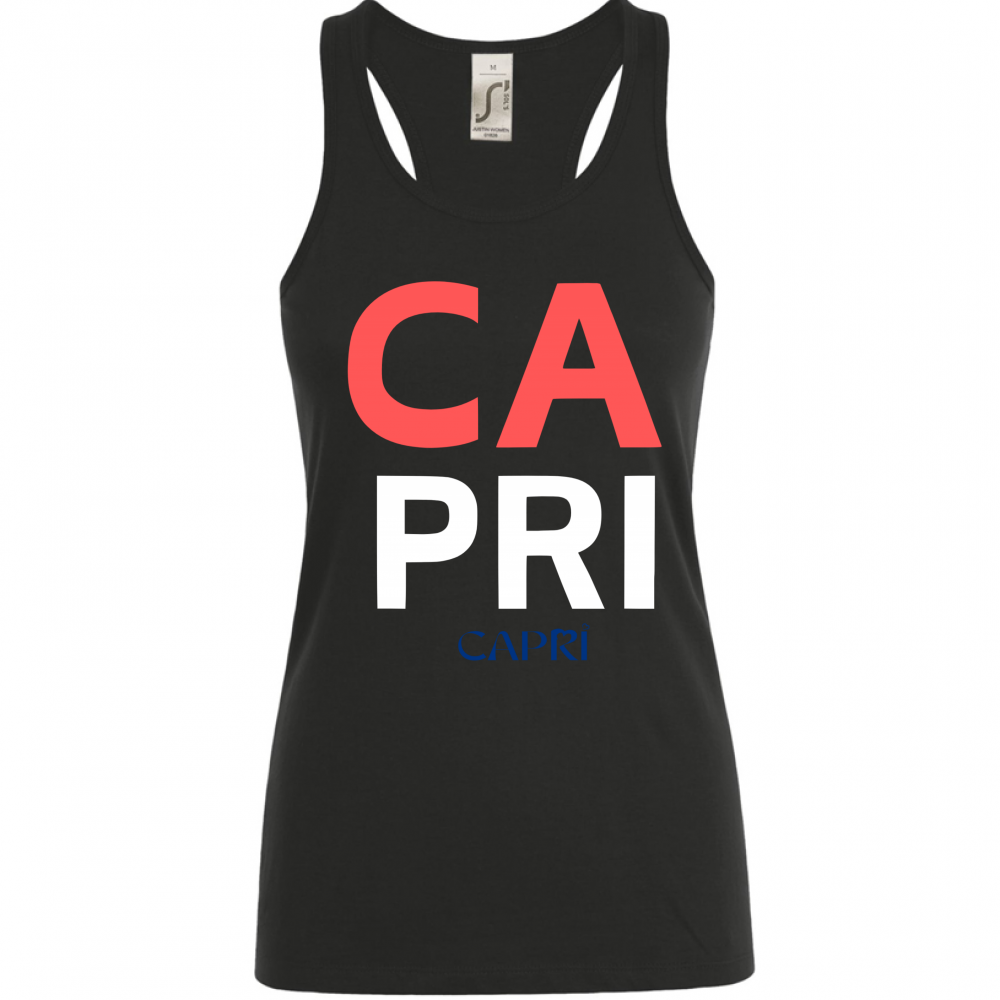 Women's Tank Top CAPRI DESIGN RED WRITING