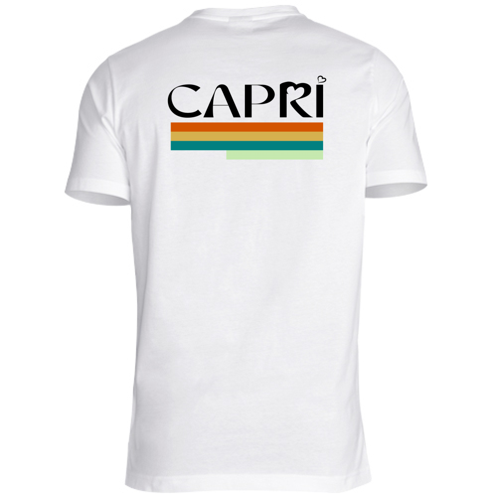 Unisex T-Shirt CAPRI TECHNICAL COLOR BLACK WRITING