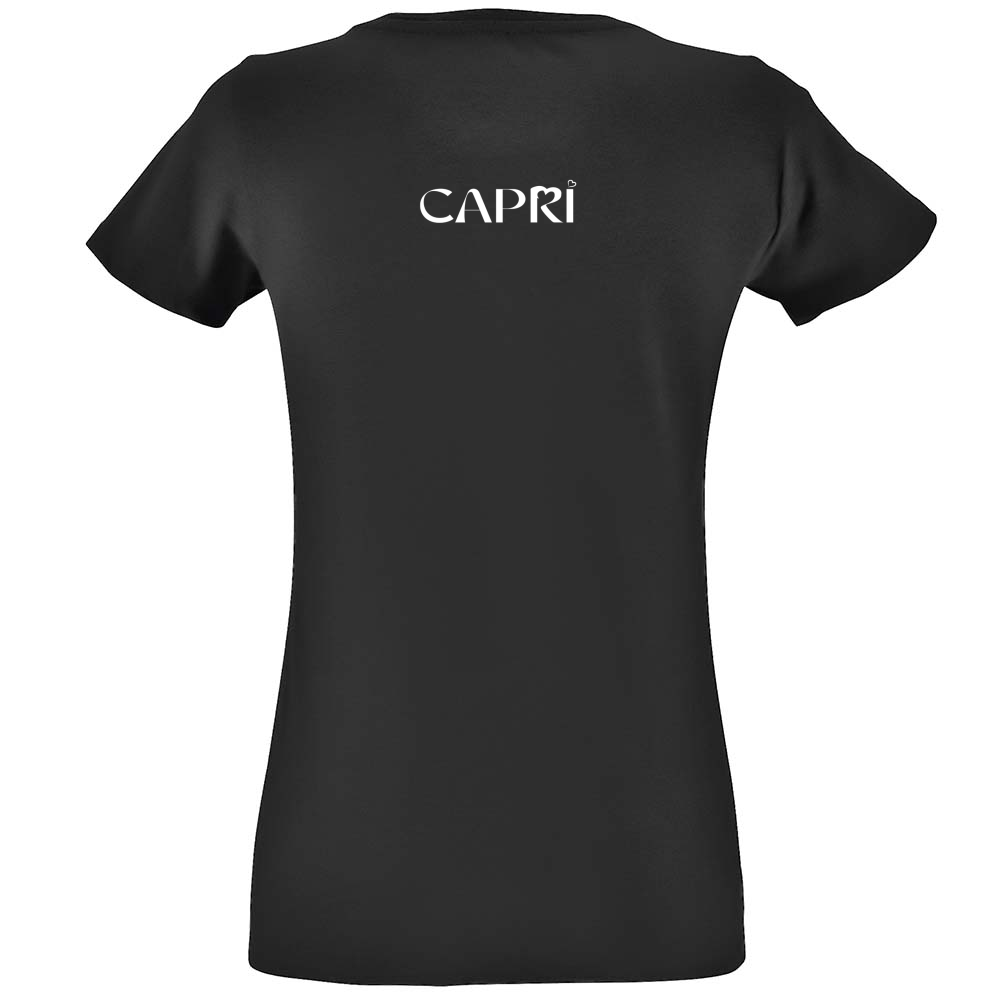 T-Shirt Women Fit CAPRI MINIMAL SCRITTA BIANCA