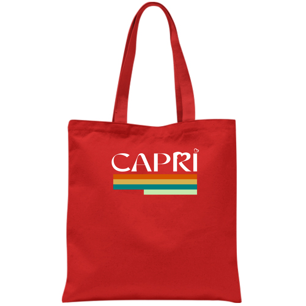 Borsa CAPRI TECNICOLOR SCRITTA BIANCA