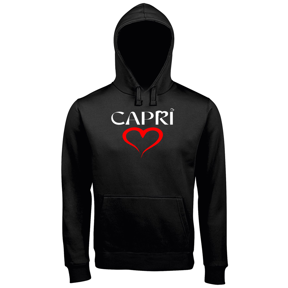 Premium Men's Hoodie CAPRI HEART RED