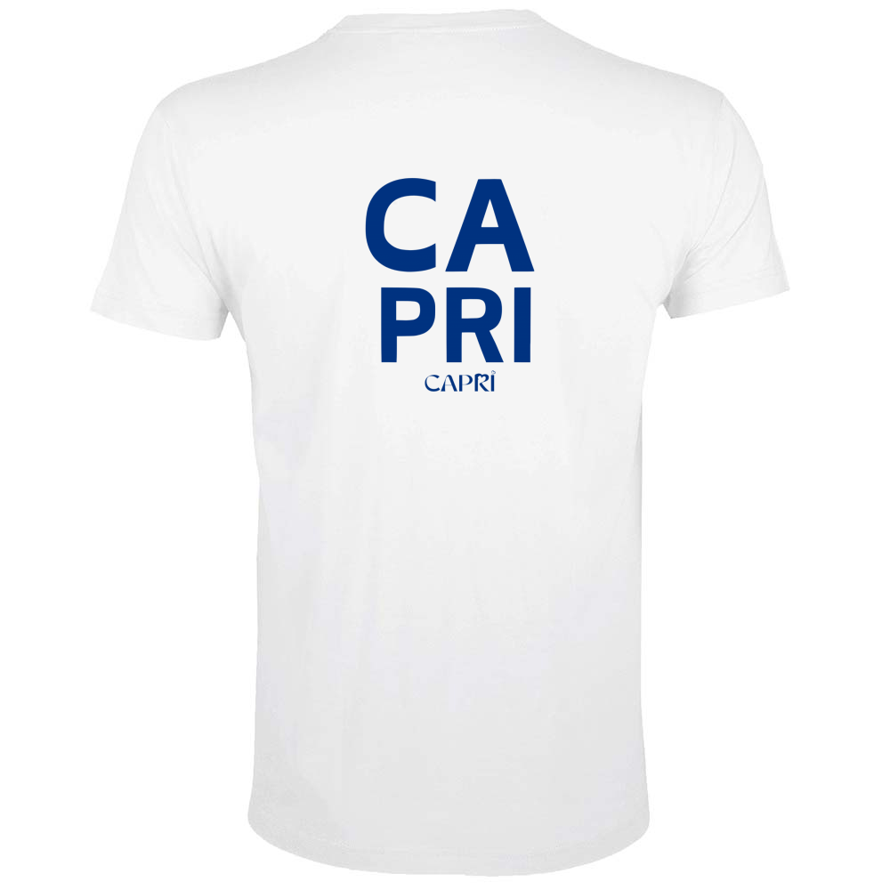 T-Shirt Men Fit CAPRI DESIGN SCRITTA BLUE