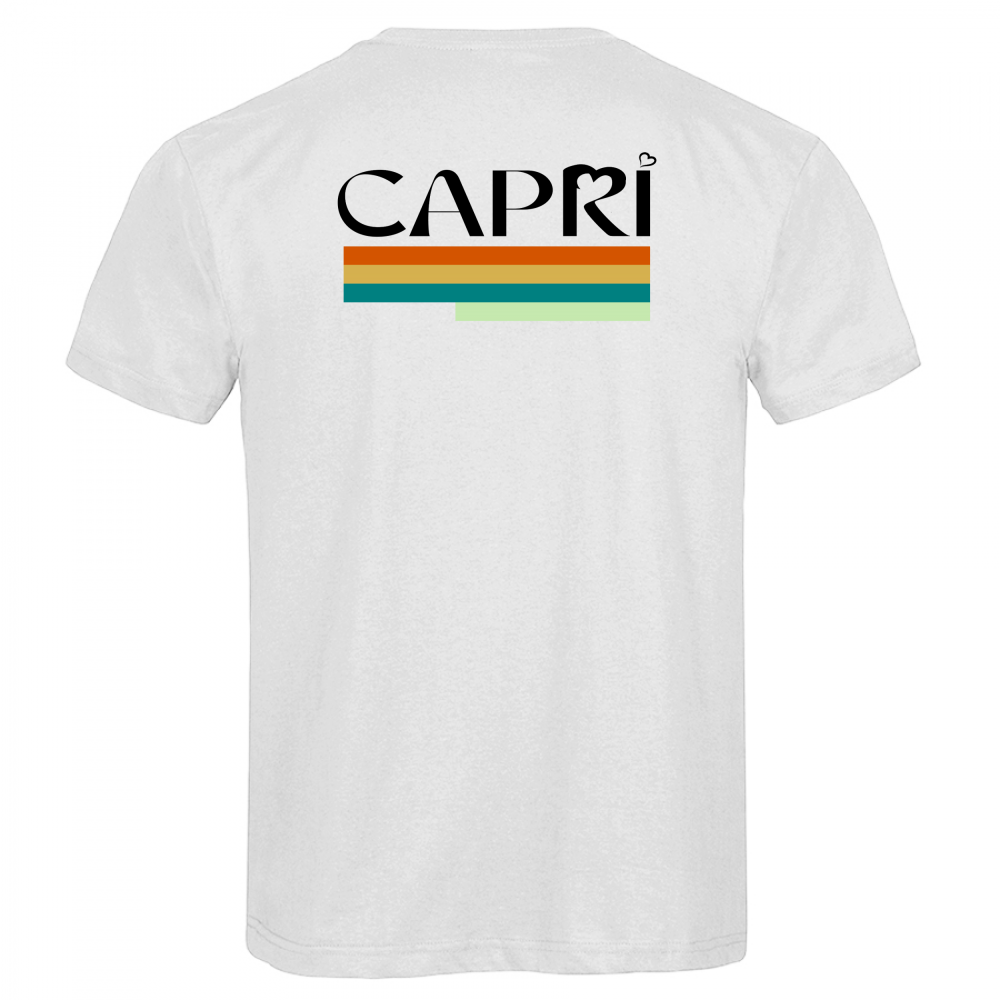 T-Shirt Men Premium CAPRI TECNICOLOR SCRITTA NERA