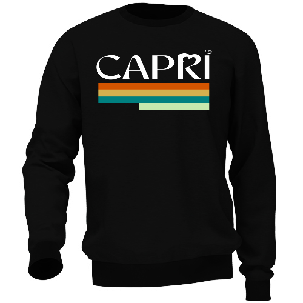 Unisex Sweatshirt CAPRI TECHNICAL COLOR WHITE WRITING