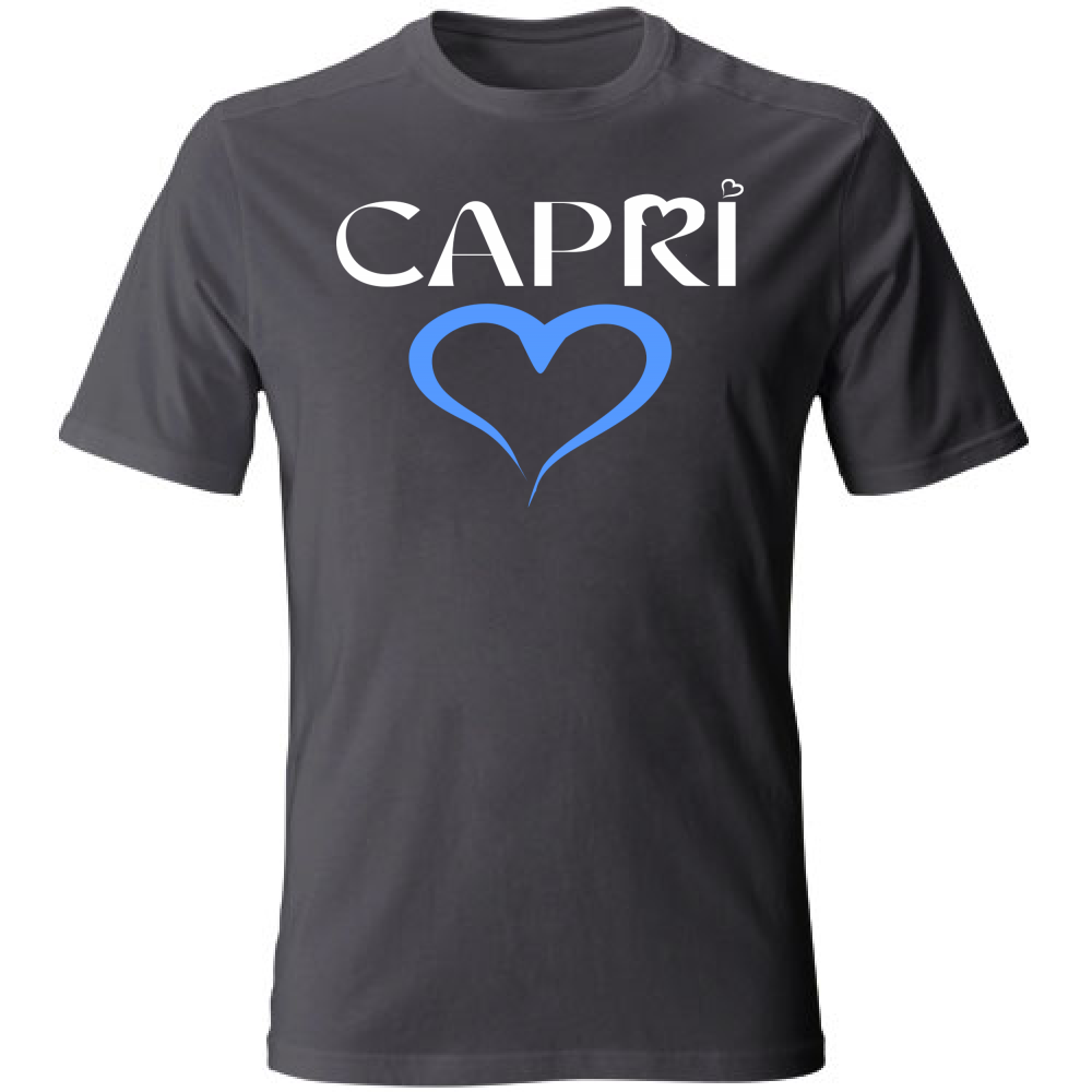 T-Shirt Unisex CAPRI CUORE AZZURRO
