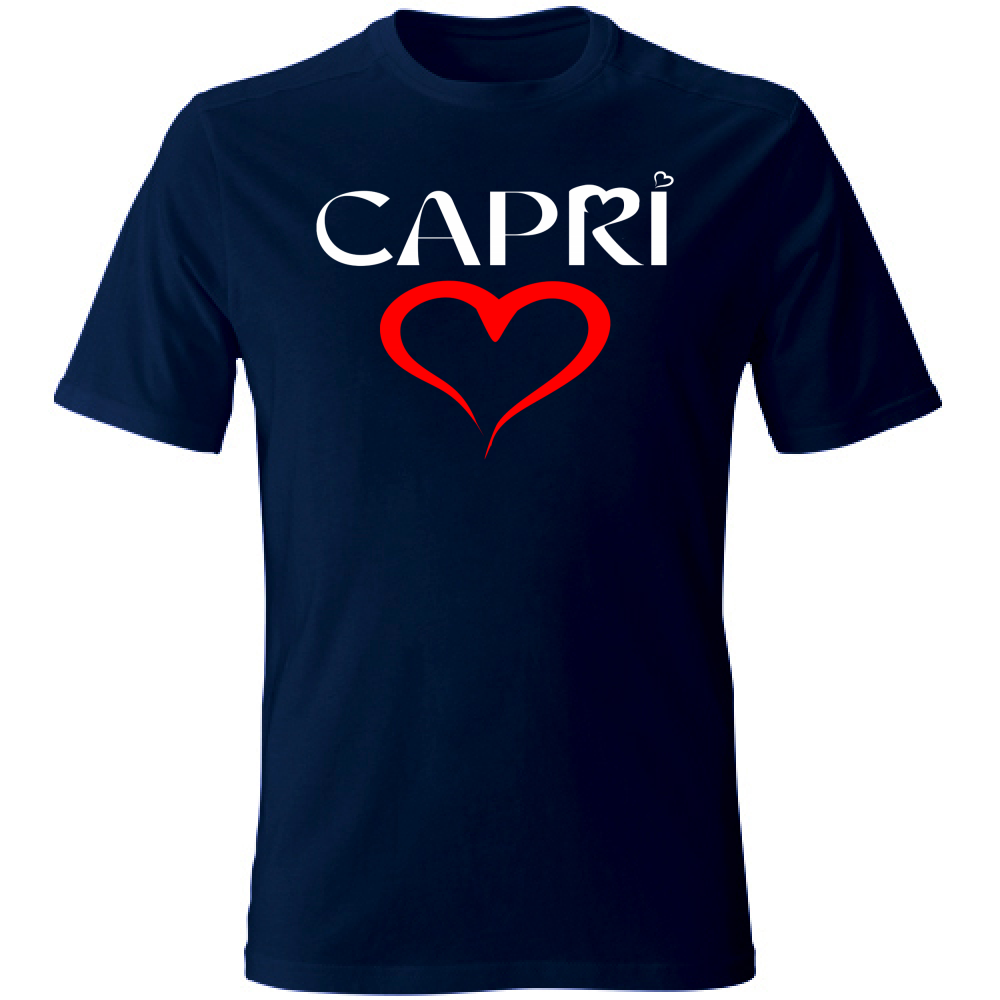 T-Shirt Unisex CUORE CAPRI ROSSO