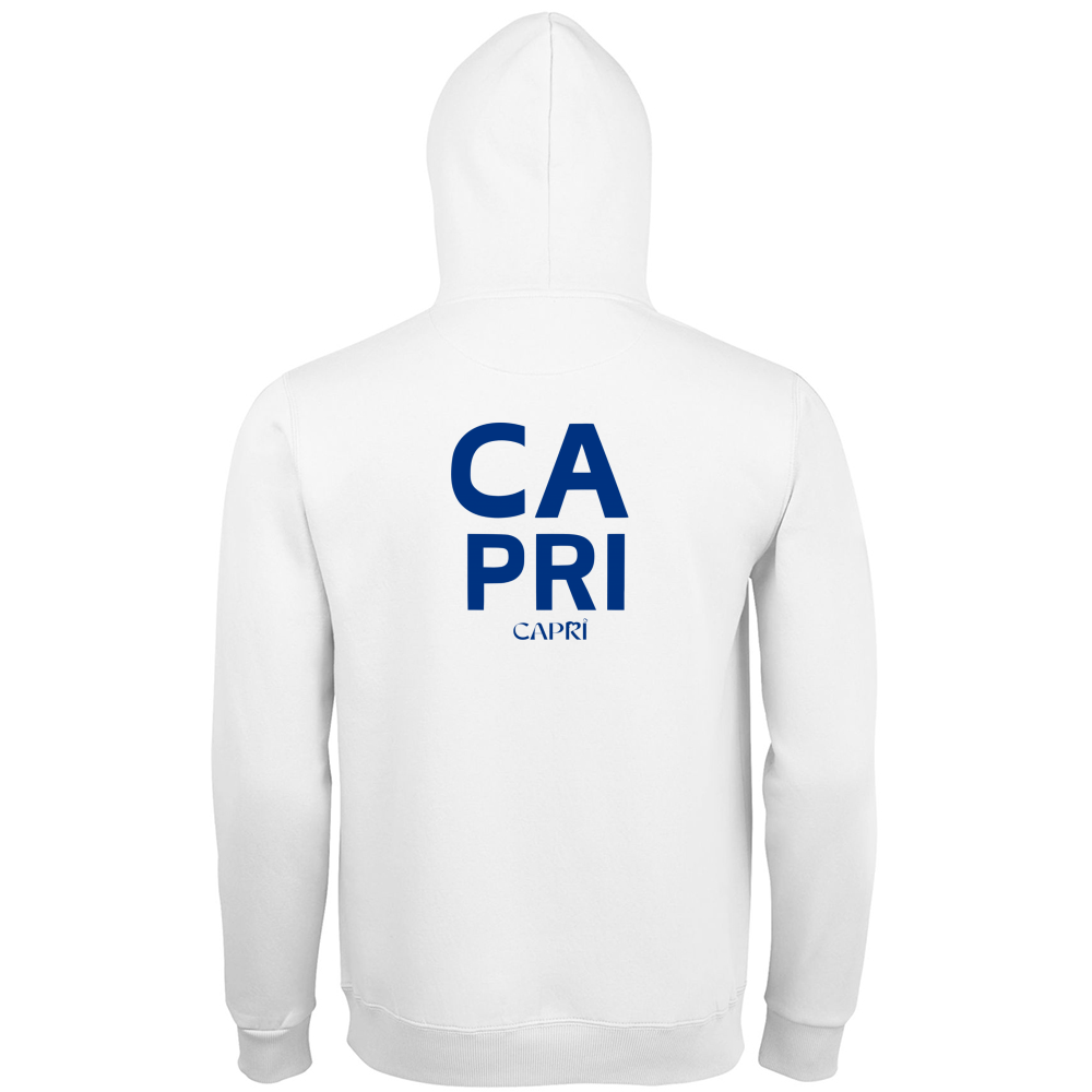 Hoodie Premium Men CAPRI DESIGN SCRITTA BLUE