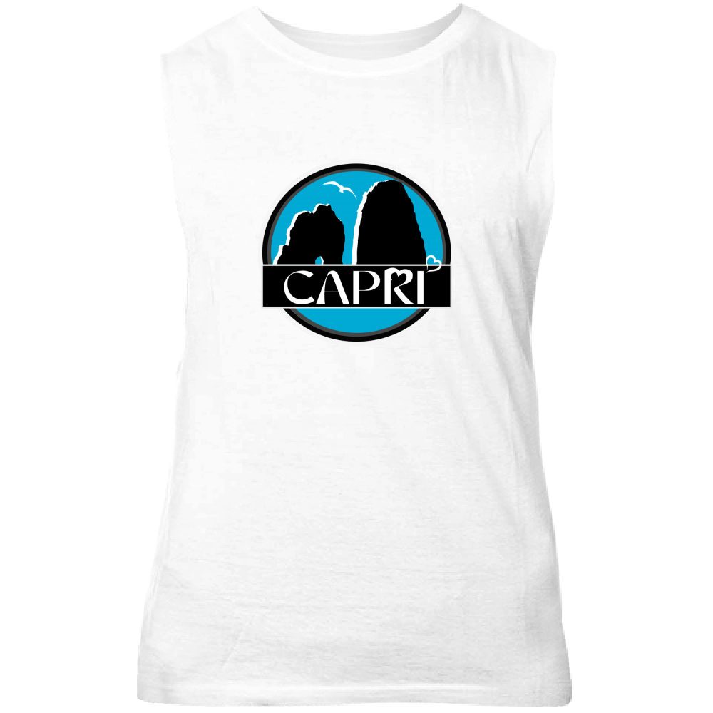 Canotta Unisex CAPRI CERCHIO MAGICO CON  FARAGLIONI