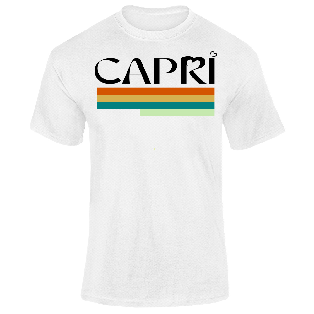T-Shirt Unisex Dry Sport CAPRI TECNICOLOR SCRITTA NERA