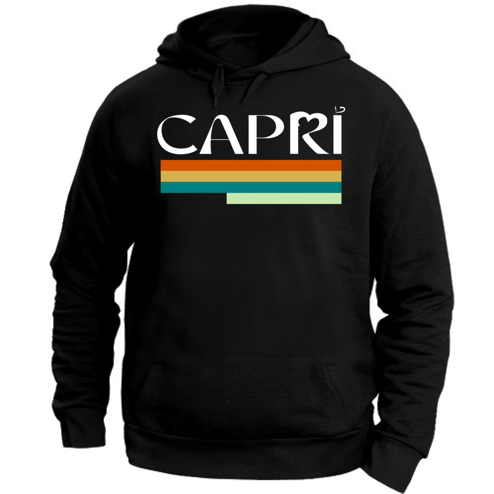 Unisex Hoodie Large CAPRI TECHNICAL COLOR WHITE WRITING