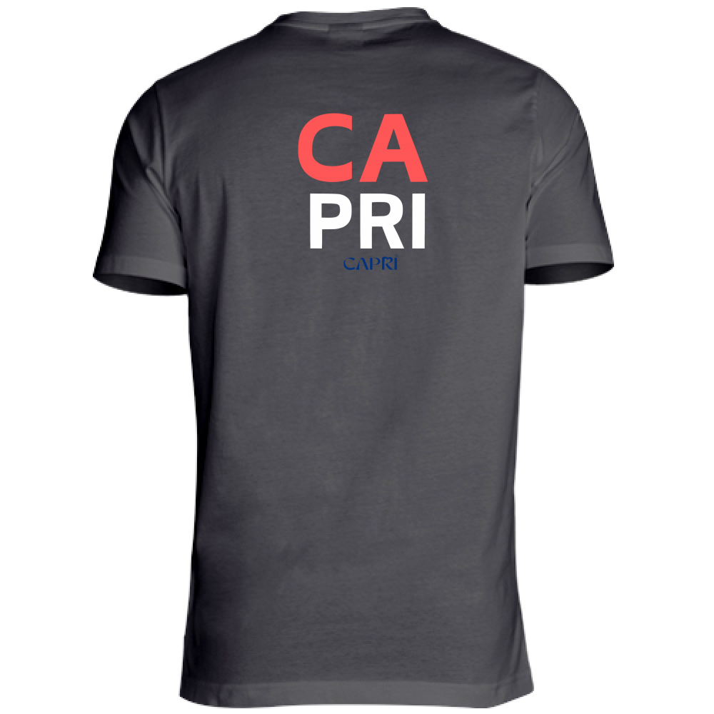 T-Shirt Unisex Large CAPRI DESIGN SCRITTA ROSSA