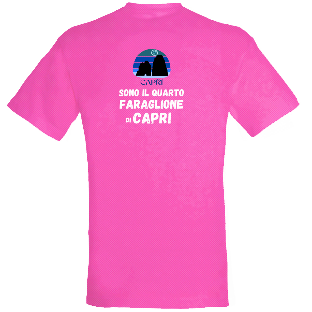 T-Shirt Unisex Dry Sport SONO IL QUARTO FARAGLIONE DI CAPRI SCRITTA BIANCA