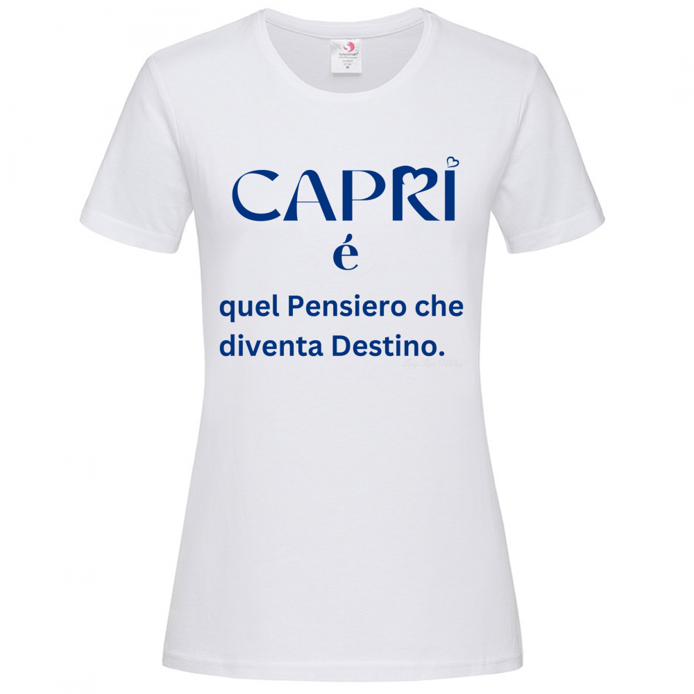T-Shirt Women Premium Capri é quel pensiero che diventa Destino