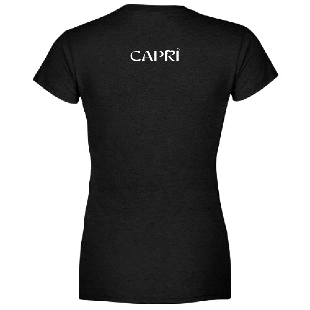 Woman Organic CAPRI MINIMAL T-Shirt WITH WHITE WRITING