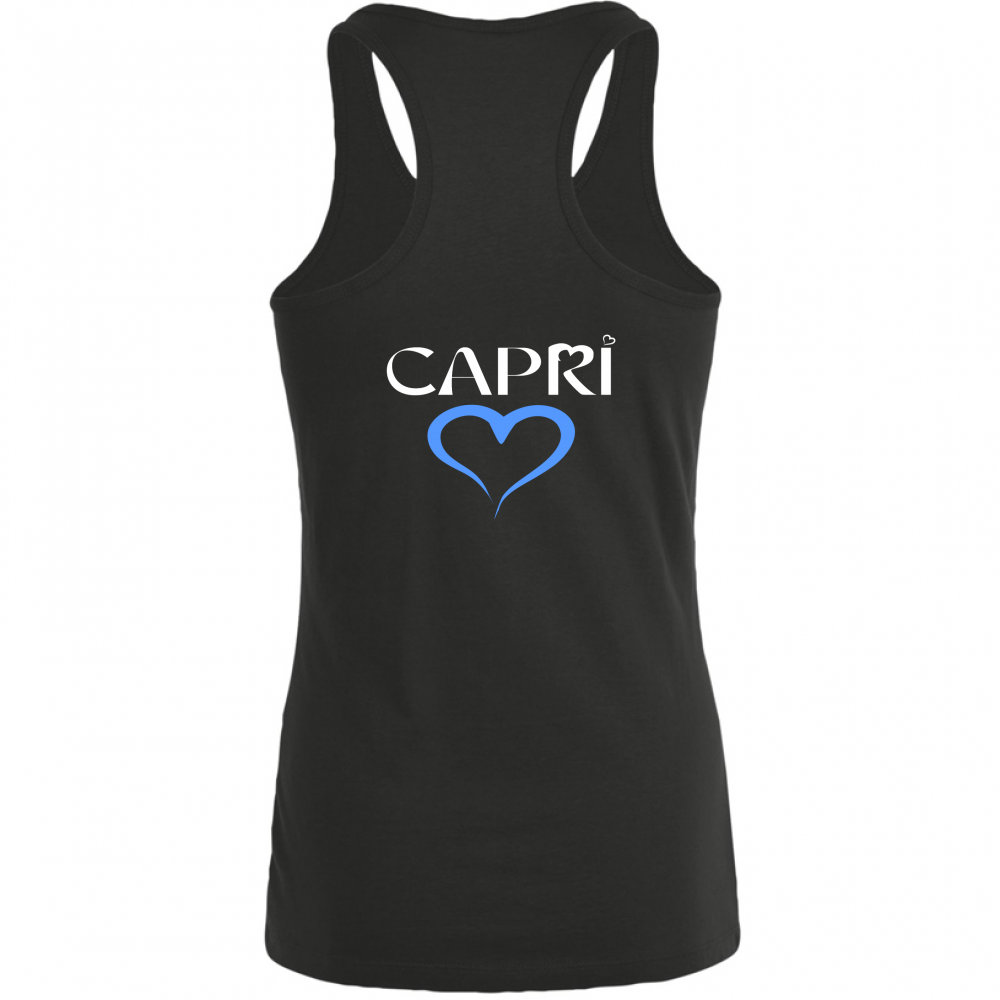 Women's Tank Top CAPRI HEART BLUE