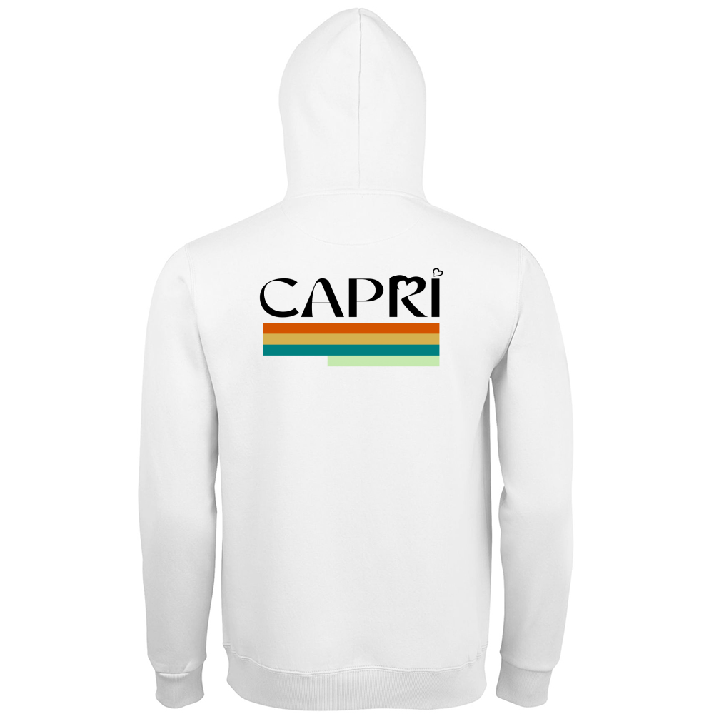 Hoodie Premium Men CAPRI TECNICOLOR SCRITTA NERA