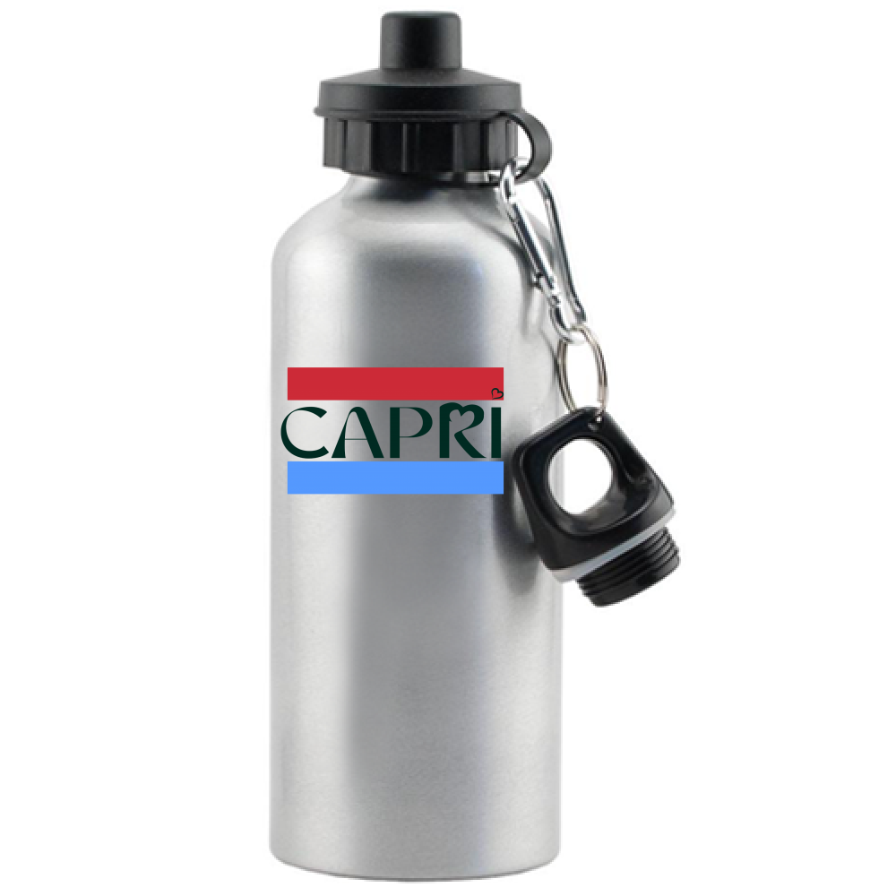 Borraccia CAPRI FASCIA ROSSO BLUE SCRITTA NERA