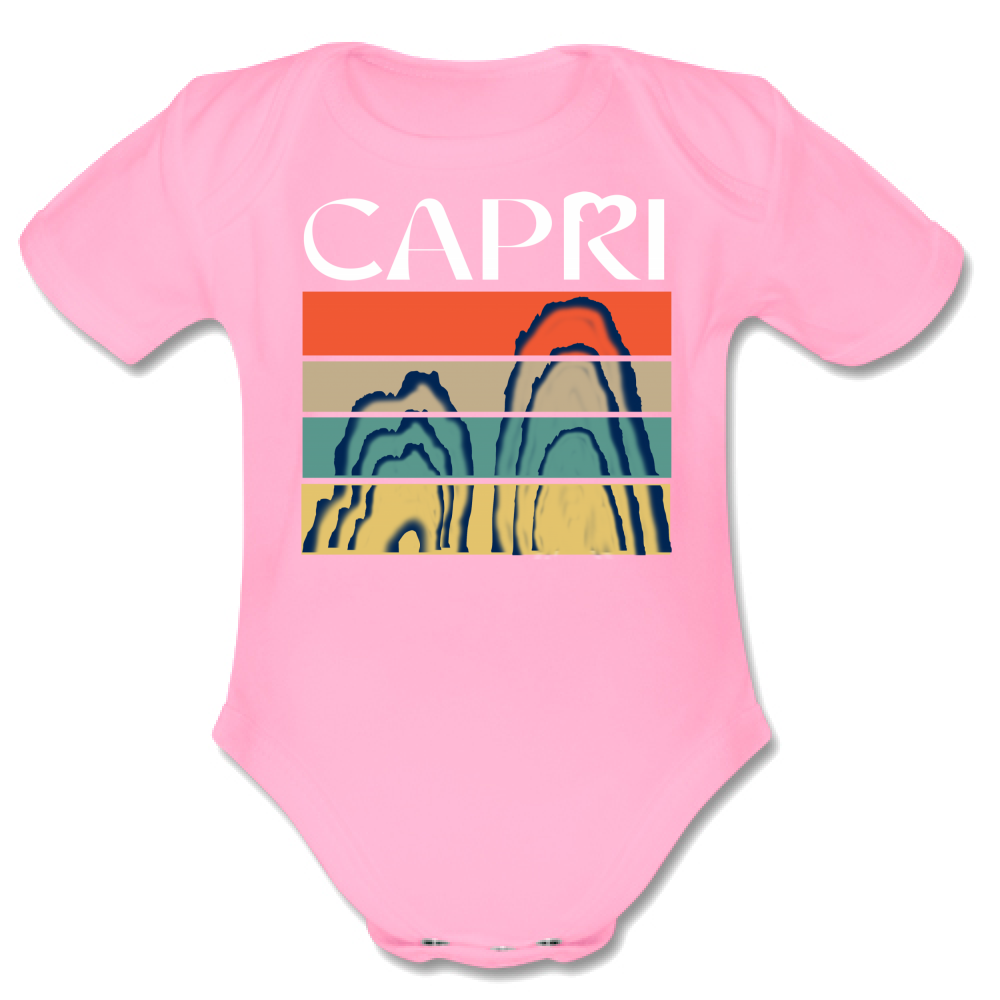 Body Bambino CAPRI PORZIONI FARAGLIONI SCRITTA BIANCA