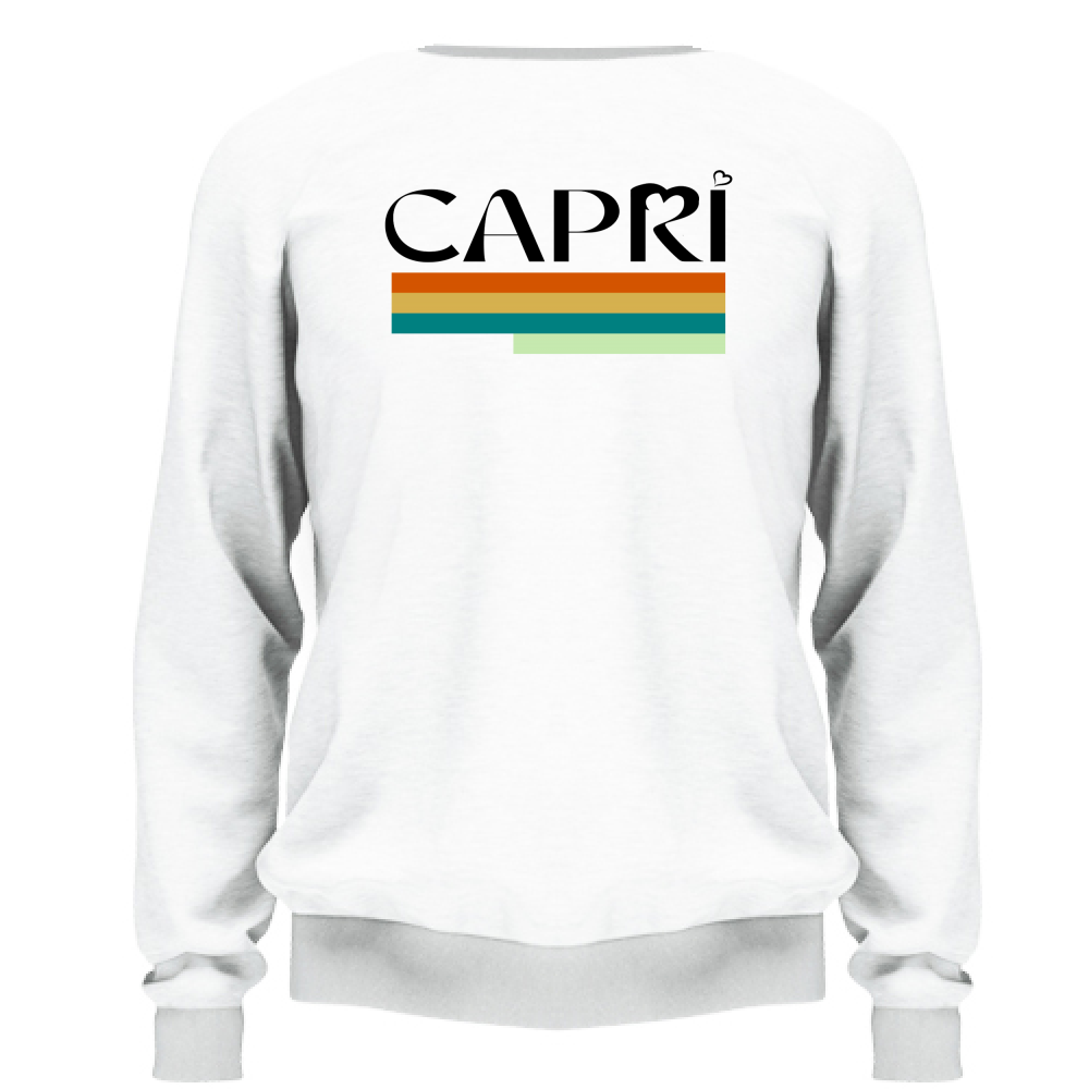 Felpa Unisex CAPRI TECNICOLOR SCRITTA NERA