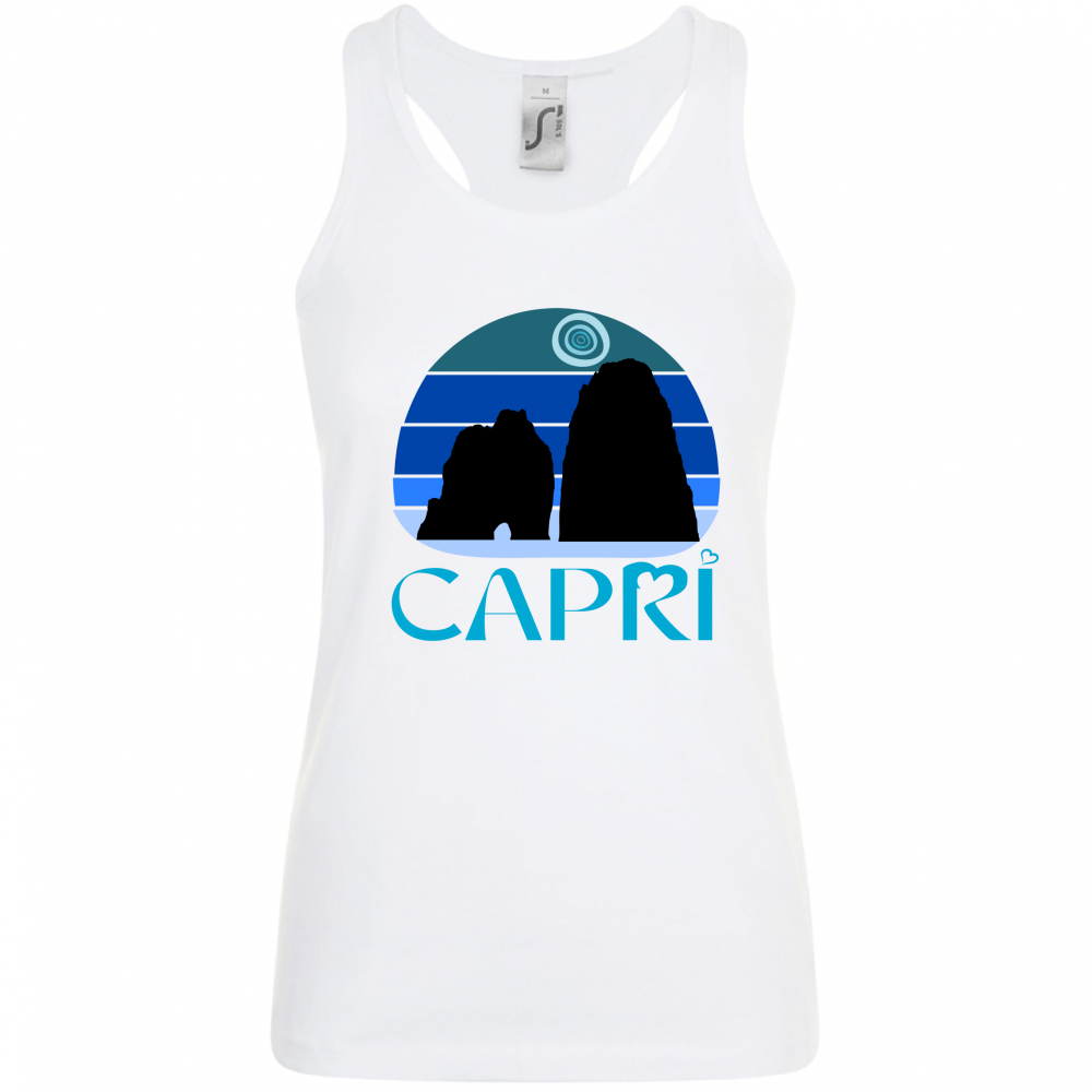 Canotta Donna CAPRI VINTAGE TRAMONTO AZZURRATO