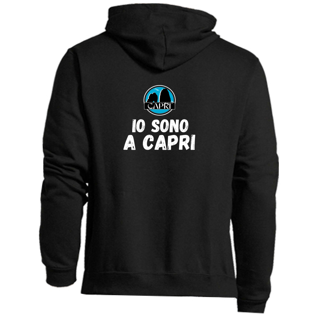 Premium Hoodie Zip I AM IN CAPRI WHITE WRITING