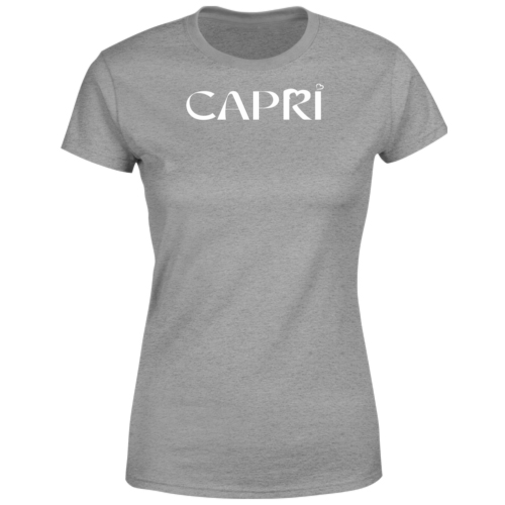 Women's T-Shirt CAPRI MINIMAL WHITE WRITING