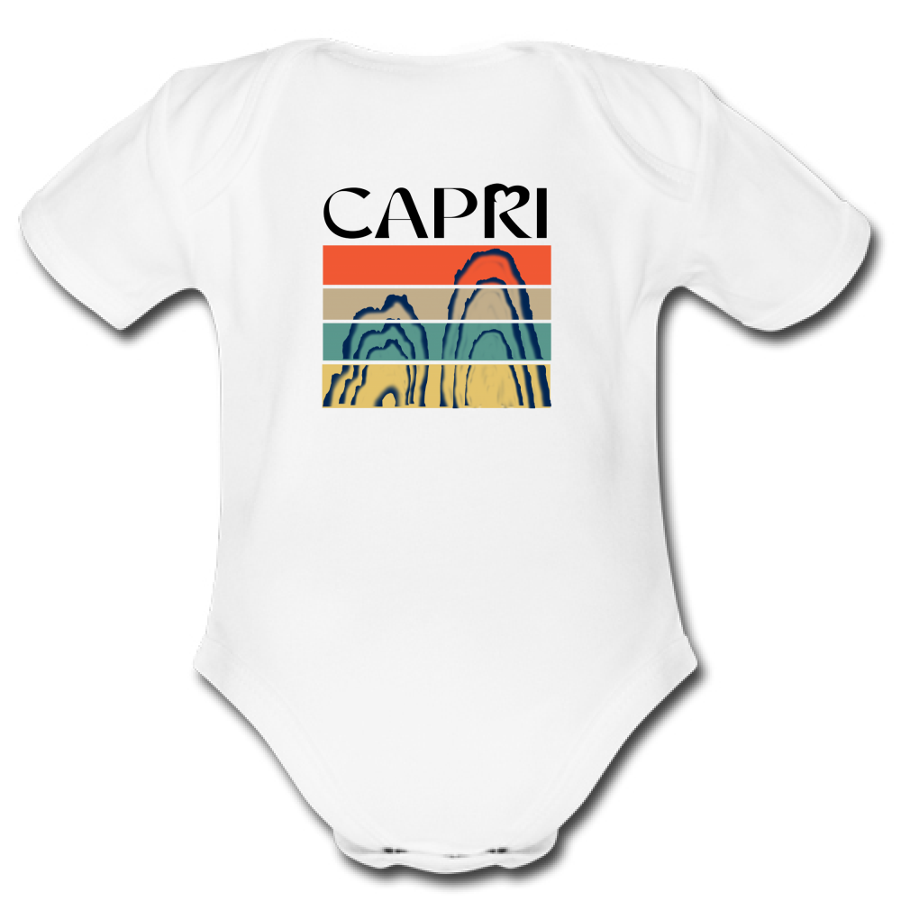 Body Bambino CAPRI PORZIONI FARAGLIONI SCRITTA NERA
