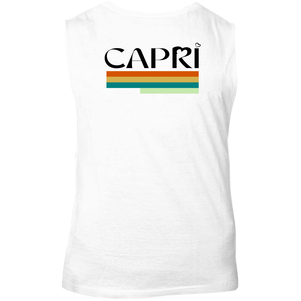 Canotta Unisex CAPRI TECNICOLOR SCRITTA NERA