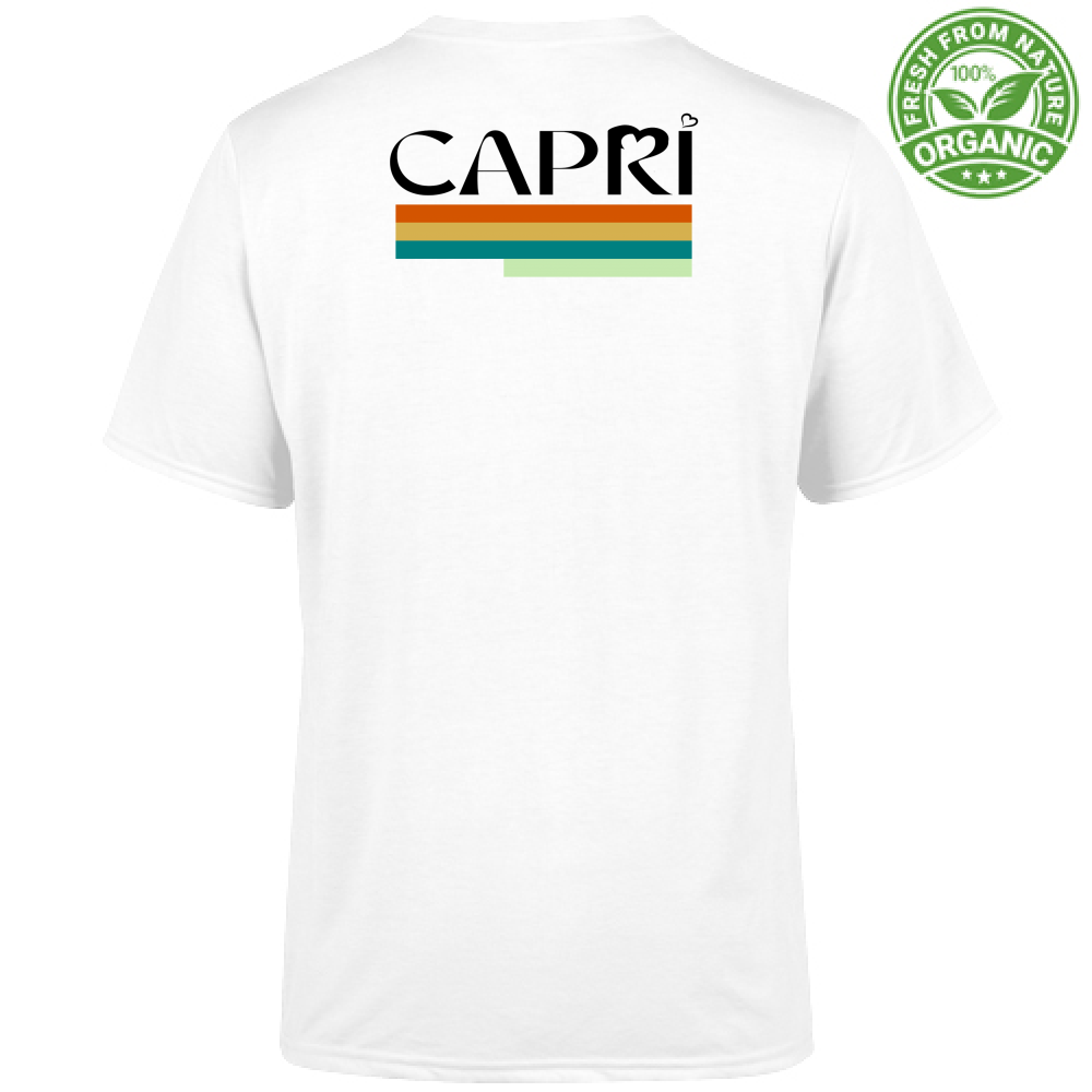 T-Shirt Unisex Organic CAPRI TECHNICAL COLOR BLACK WRITING