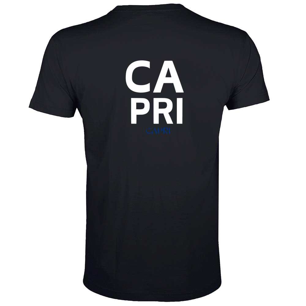 T-Shirt Men Fit CAPRI DESIGN SCRITTA BIANCA
