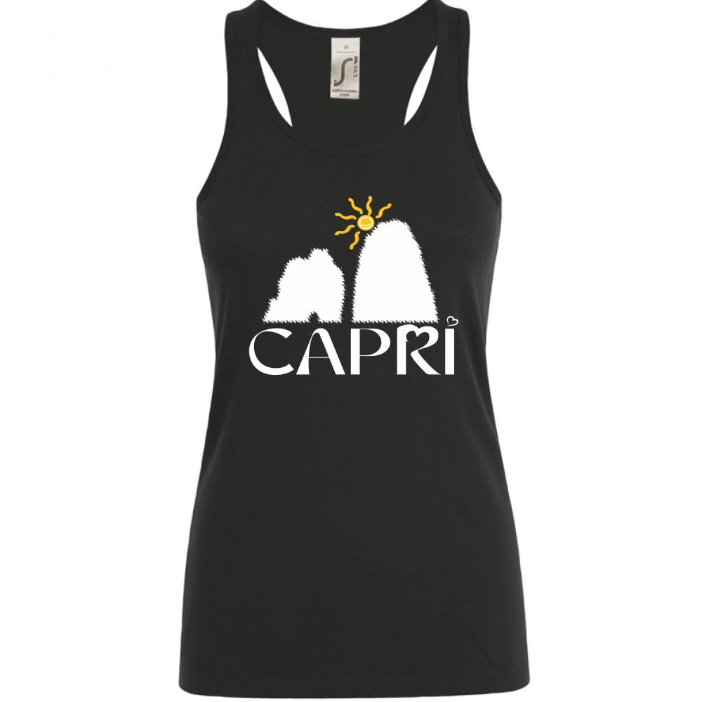 Canotta Donna CAPRI HAPPY FARAGLIONI WHITE
